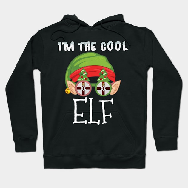 Christmas  I'm The Cool Irish Elf - Gift for Irish From Northern Ireland Hoodie by Country Flags